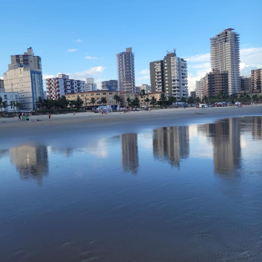 Kitnet Frente Pro Mar Em Vila Caicara, Portaria 24 Hs E Wifi Praia Grande  Exterior photo