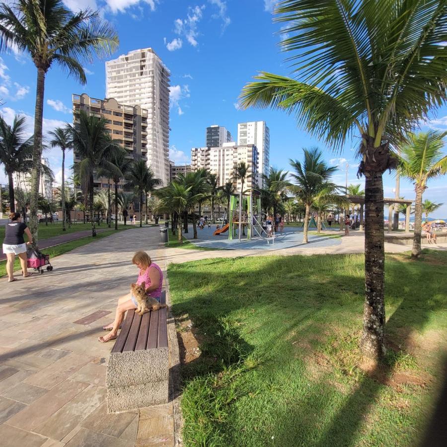 Kitnet Frente Pro Mar Em Vila Caicara, Portaria 24 Hs E Wifi Praia Grande  Exterior photo